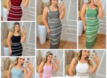 Vestido Longo Em Tricô Moda Festa Modal